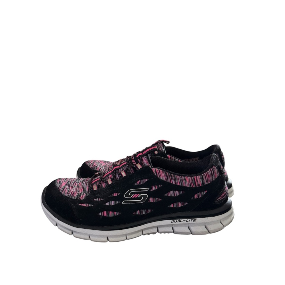 Skechers Black and Pink Running Sneakers